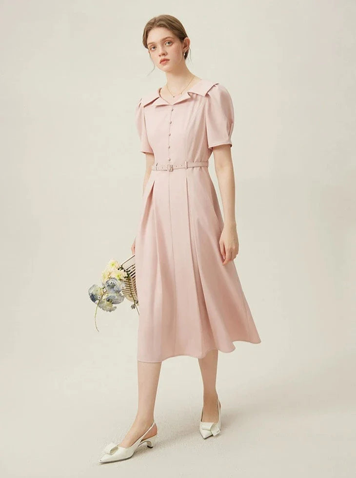 -inspired Silhouette Midi Dress