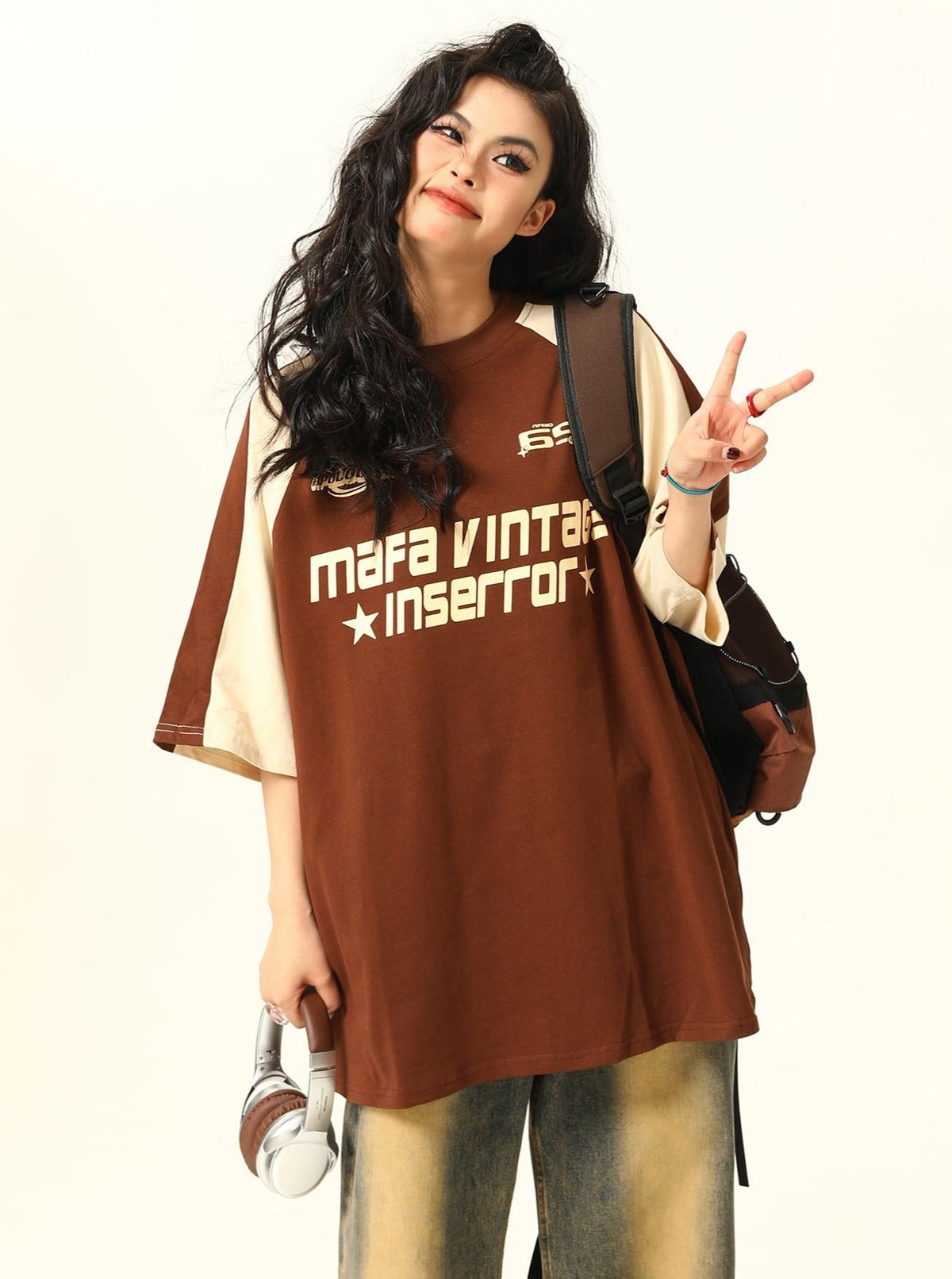 -style Raglan T-shirt