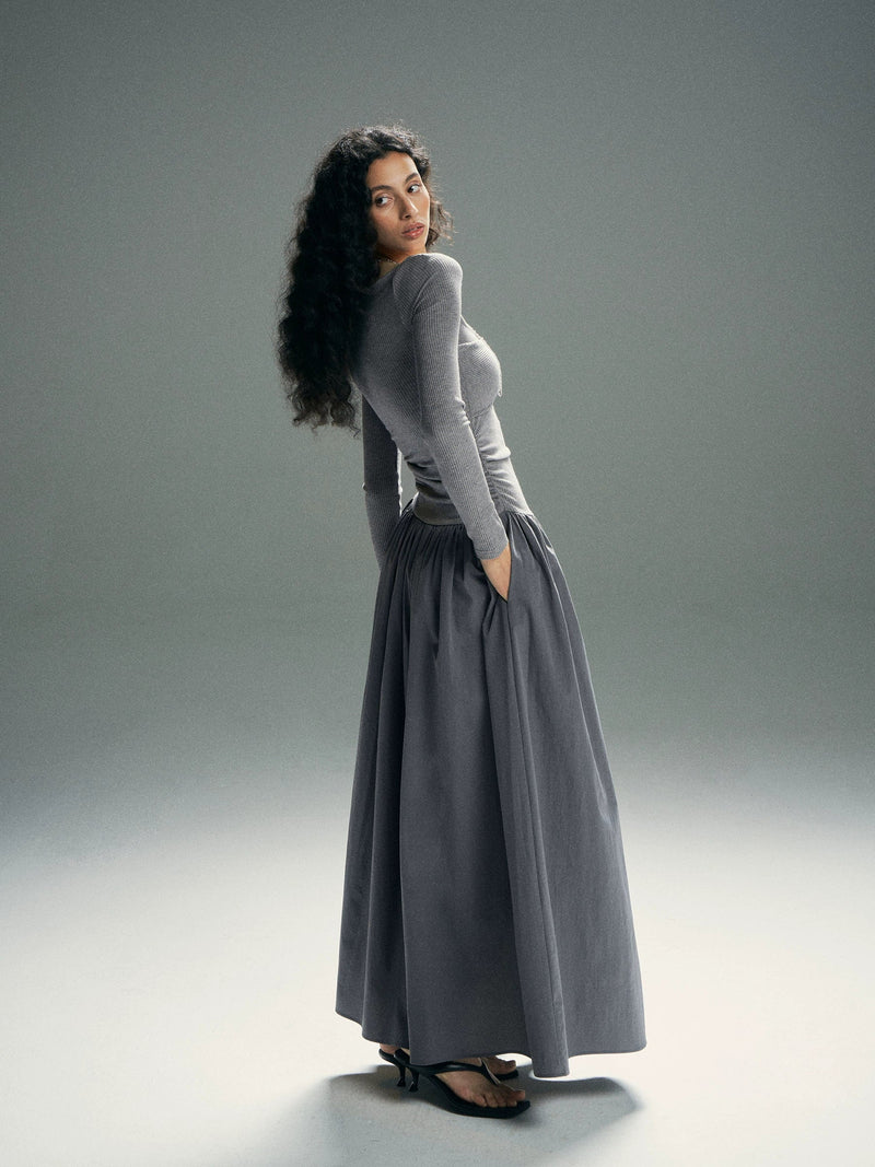 Cloud Twist Maxi Dress