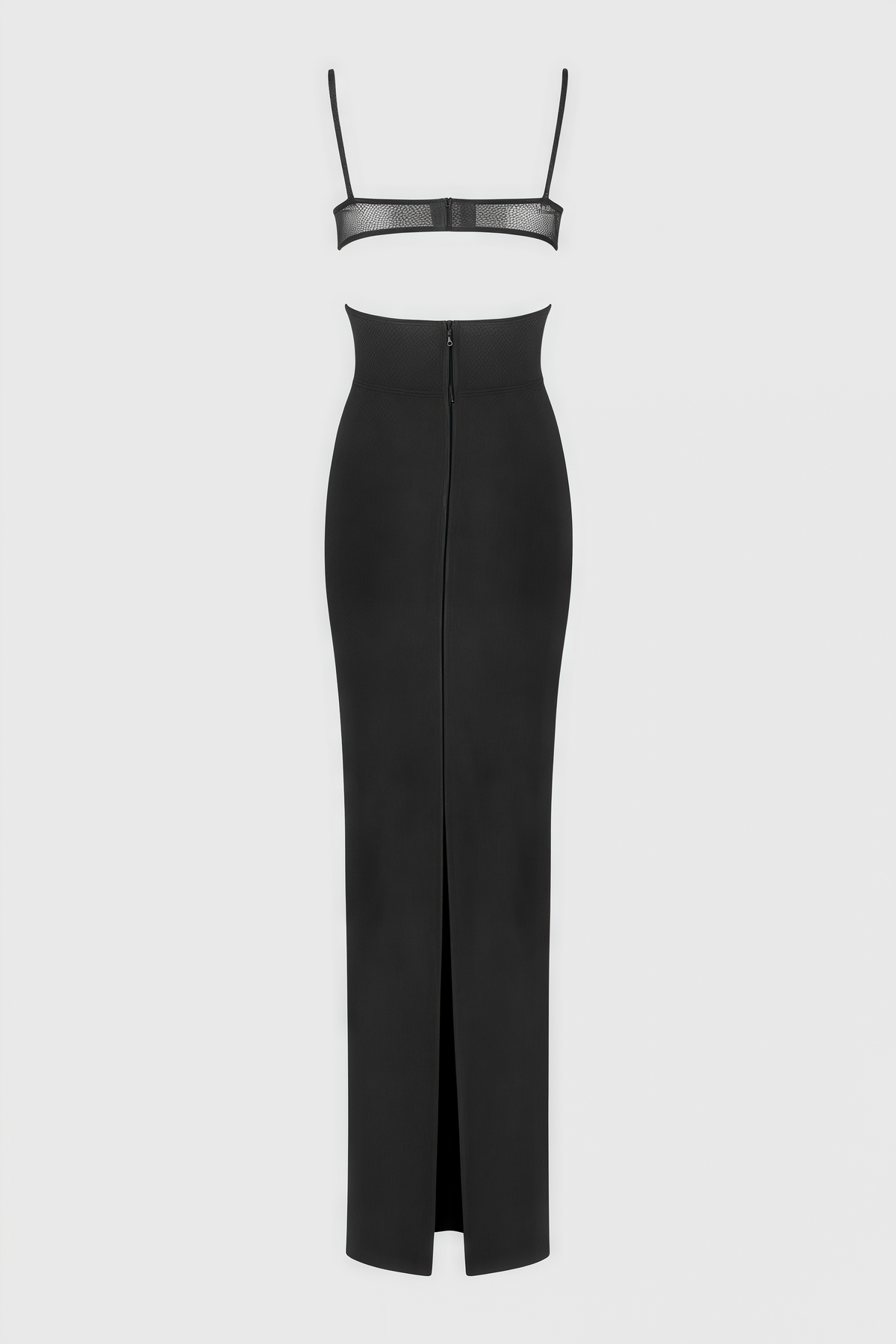 Mauda Cutout Crepe Bustier Maxi Dress