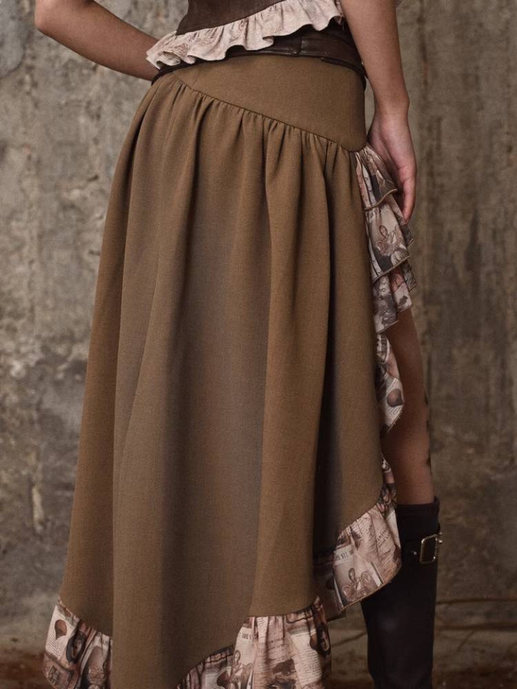 Ruffle Bustle Skirt