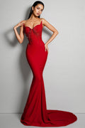 Jax Beaded Sheath Maxi Dress