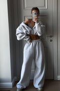 Two-piece Loose Sweater Suit