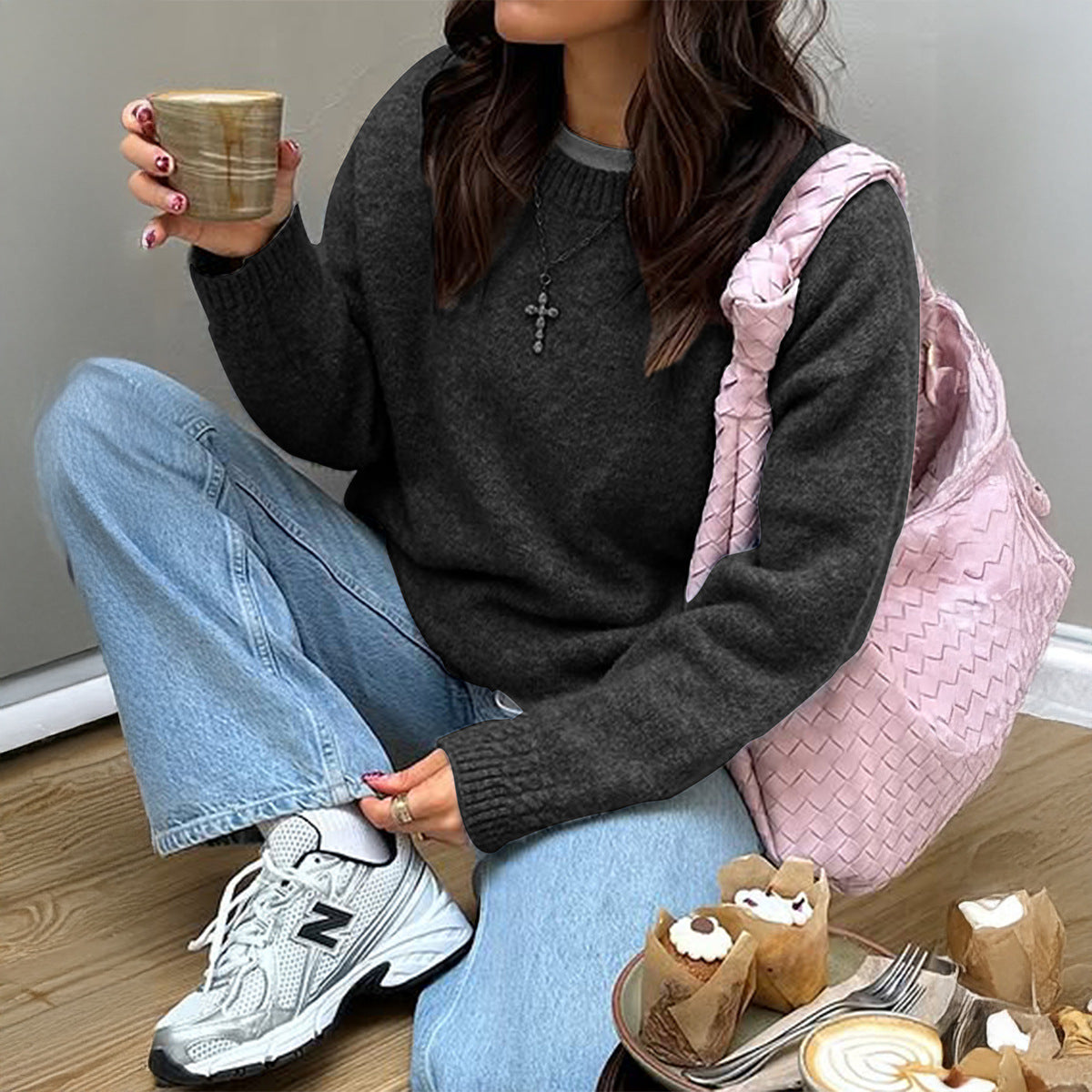 Kalie Relaxed Knit Sweater
