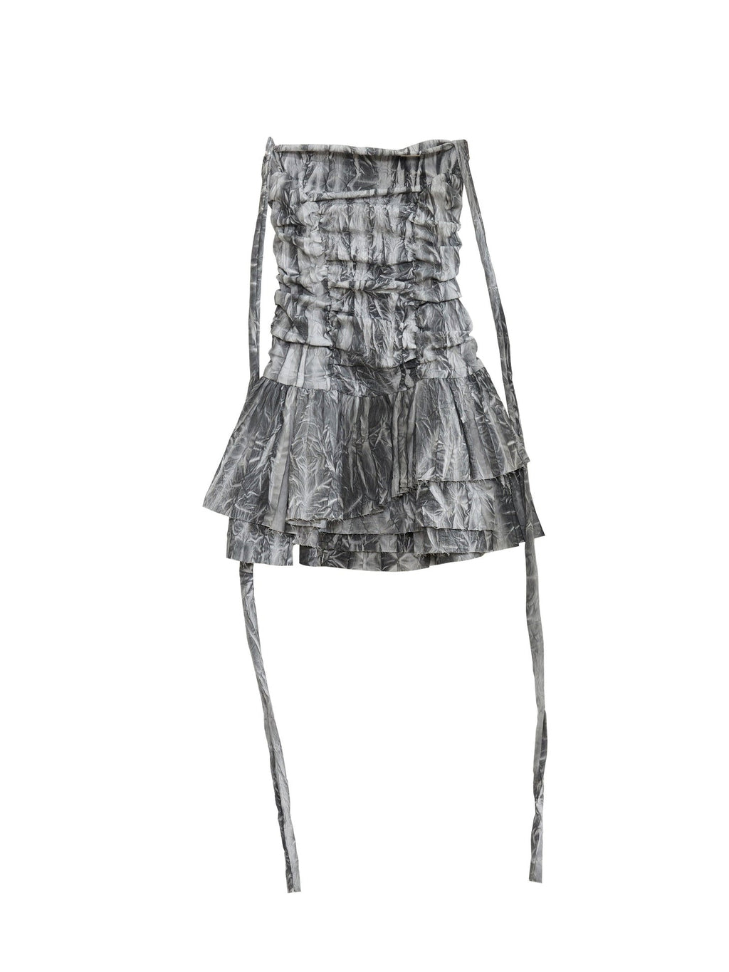 Tie-dye Elastic Tube Top Jumpsuit Dress