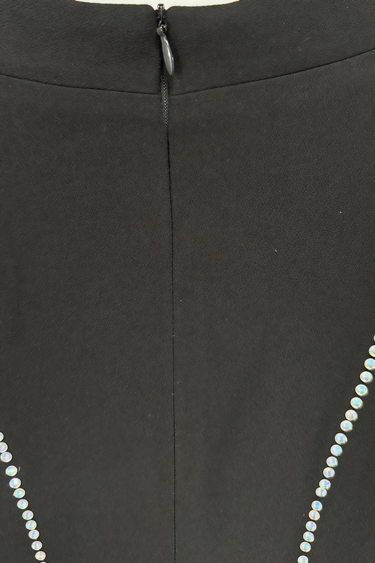 Luxrtp Black Rhinestone Maxi Dress