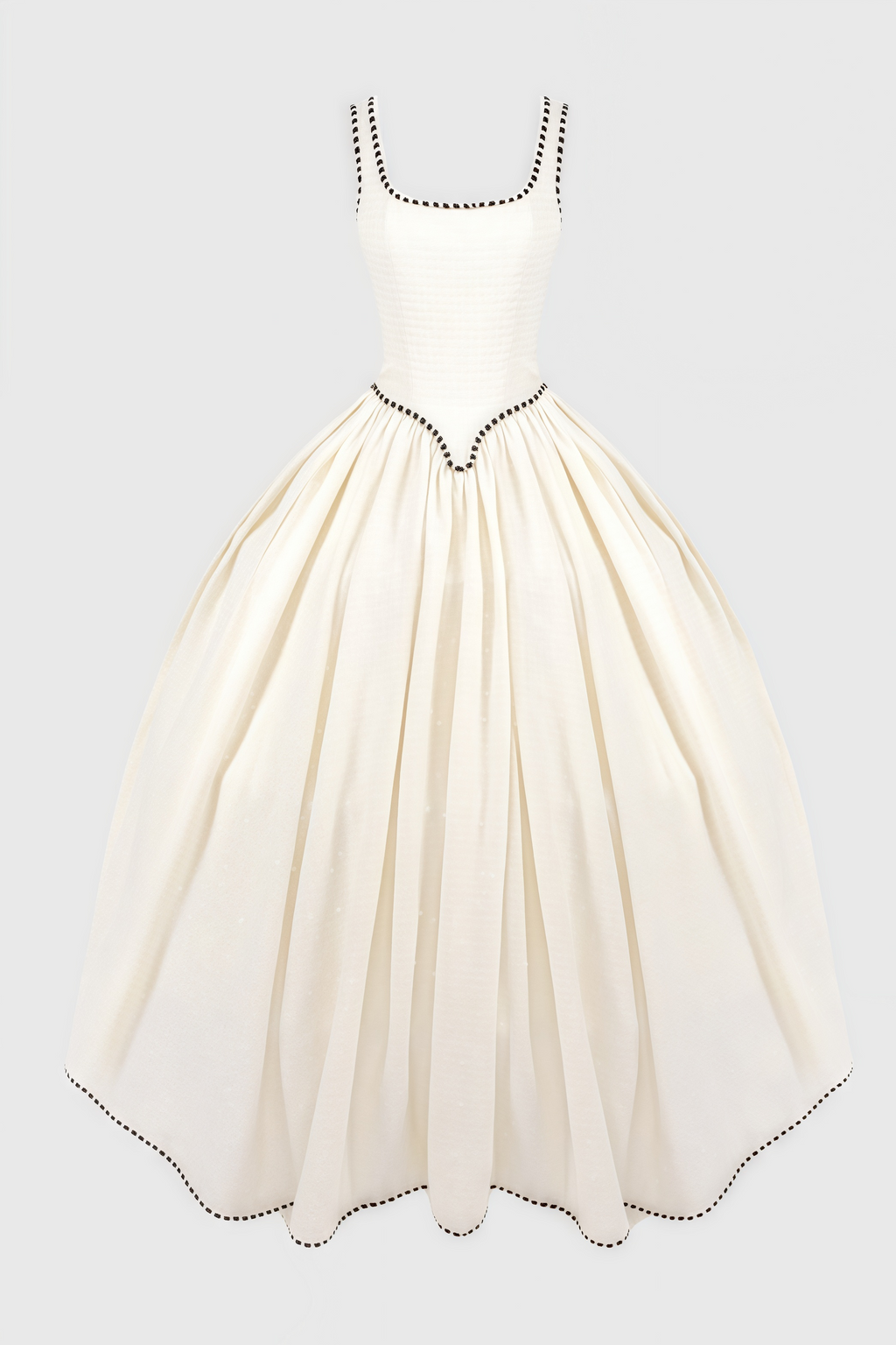 Pavoed Halter Puff Maxi Dress