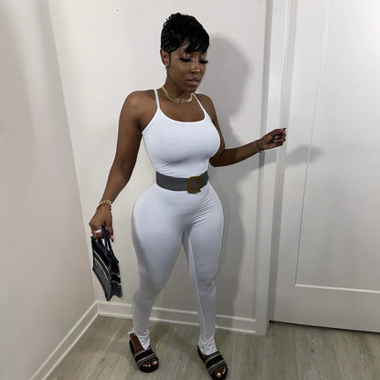 Suspender Jumpsuit Tight Yoga Jumpsuit Slim Fit Clothing Spring Summer Outerwear Yoga Clothes
