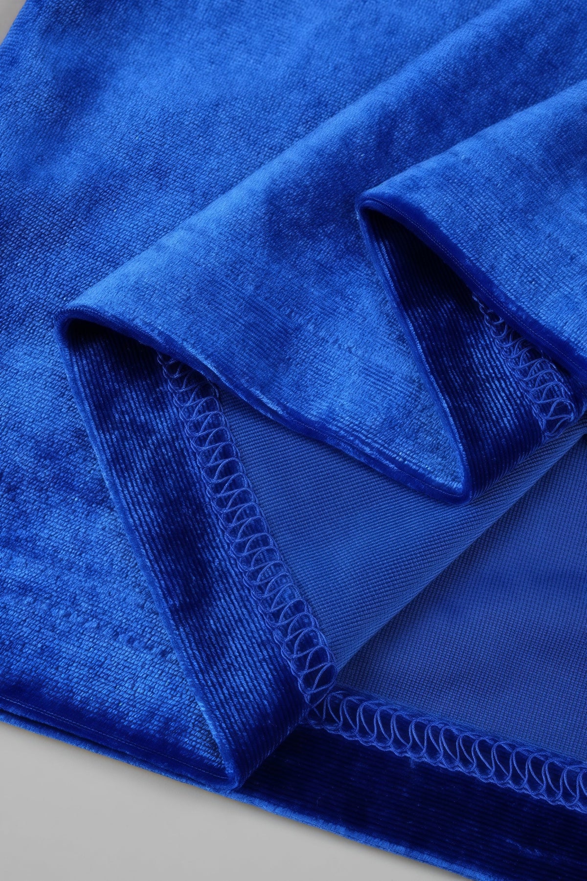 Liornd Blue Split Backless Maxi Dress