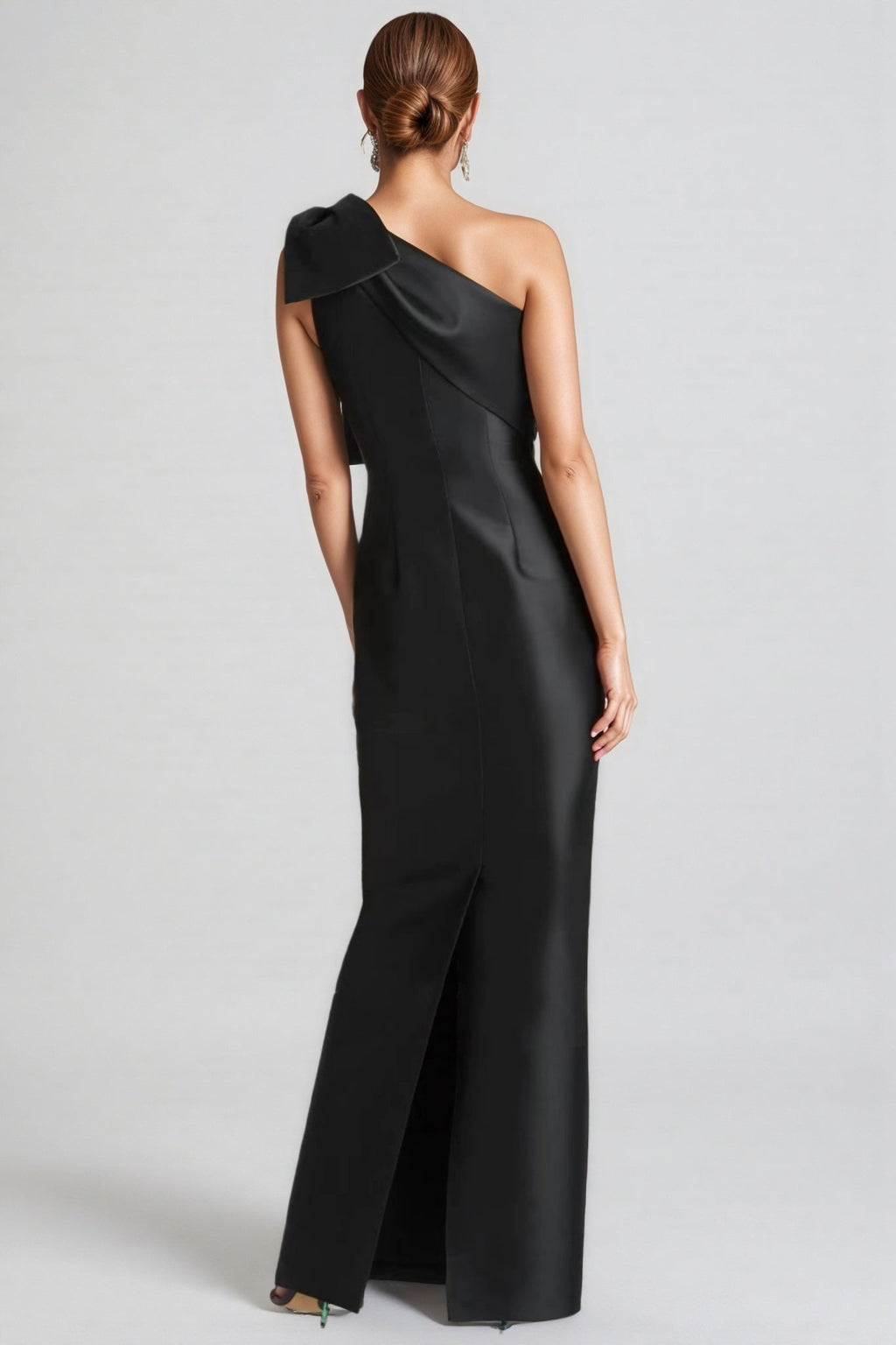 Jojo Bow One-shoulder Maxi Dress