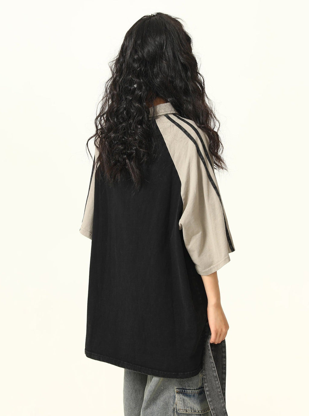 -style Oversized Polo T-shirt