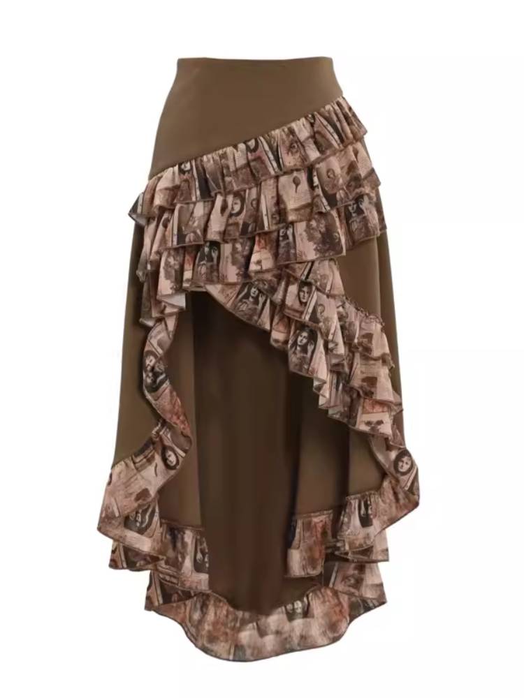 Ruffle Bustle Skirt