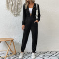 Clothing Autumn Winter Hooded Long Sleeved Zipper Hoodie Sports Jumpsuit