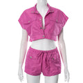 Clothing Summer Pocket Top Shorts Set for