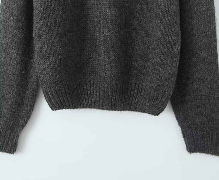 Perel Off-shoulder Loose Sweater