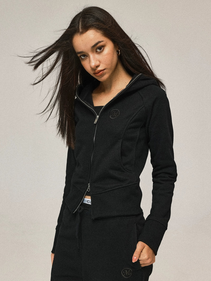 Hooded Sweatshirt Cardigan