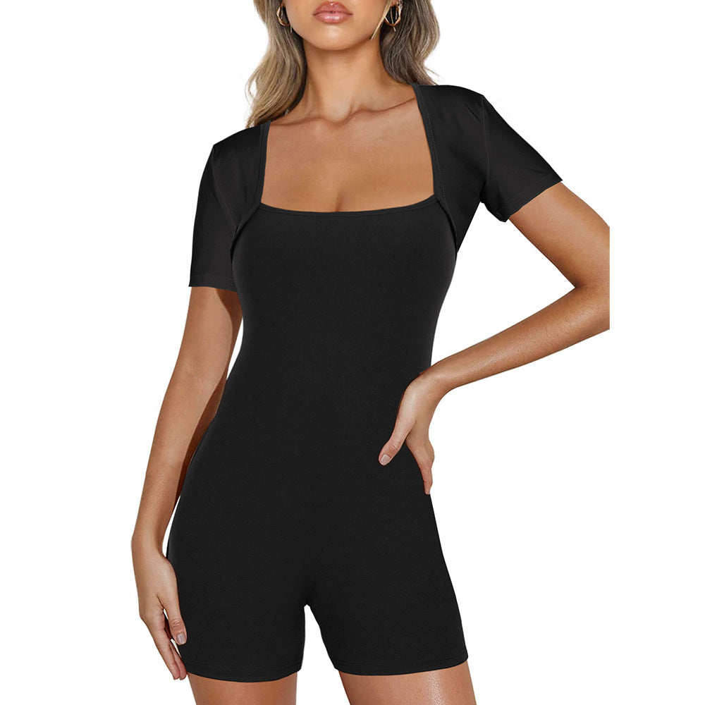 Tight Jumpsuit Color Sports Yoga Jumpsuit Sports