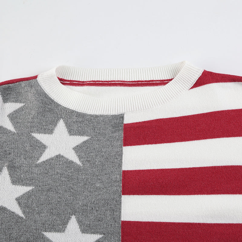 Meryem Off-shoulder Star Sweater