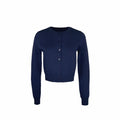 Slim-fit Cropped Knit Cardigan Sweater