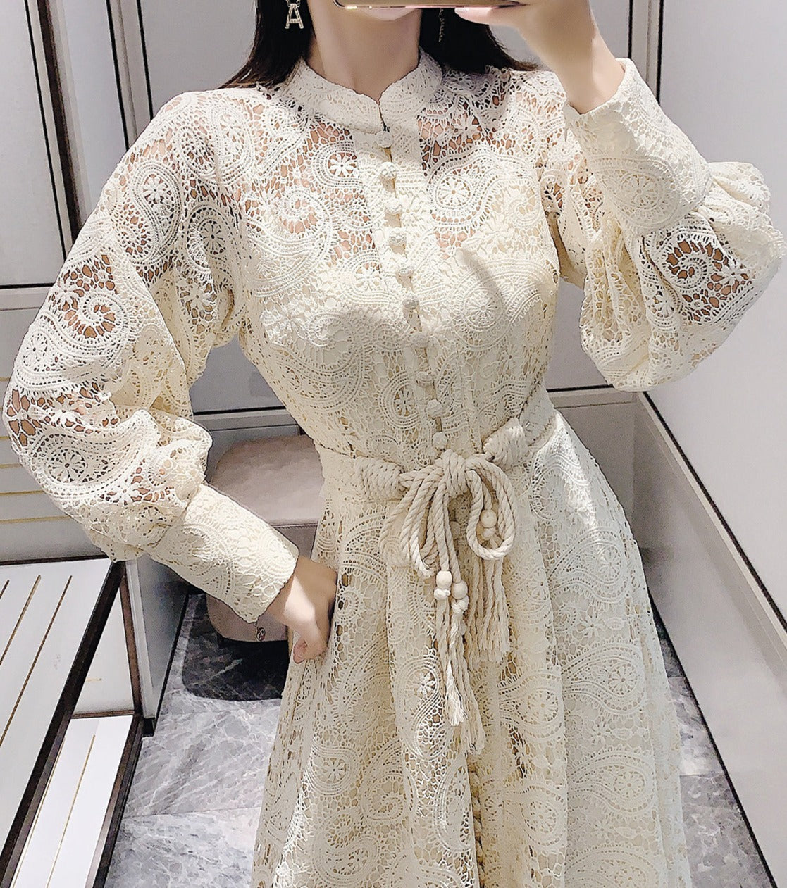 Margo Patchwork Midi Dress