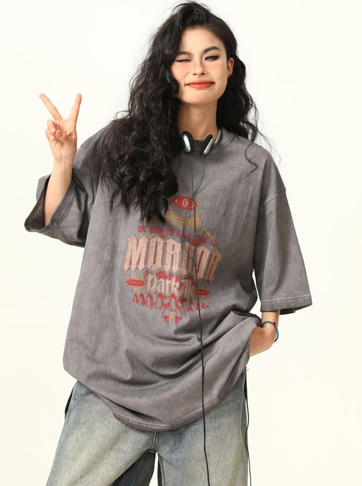 -style Fantasy Oversized T-shirt