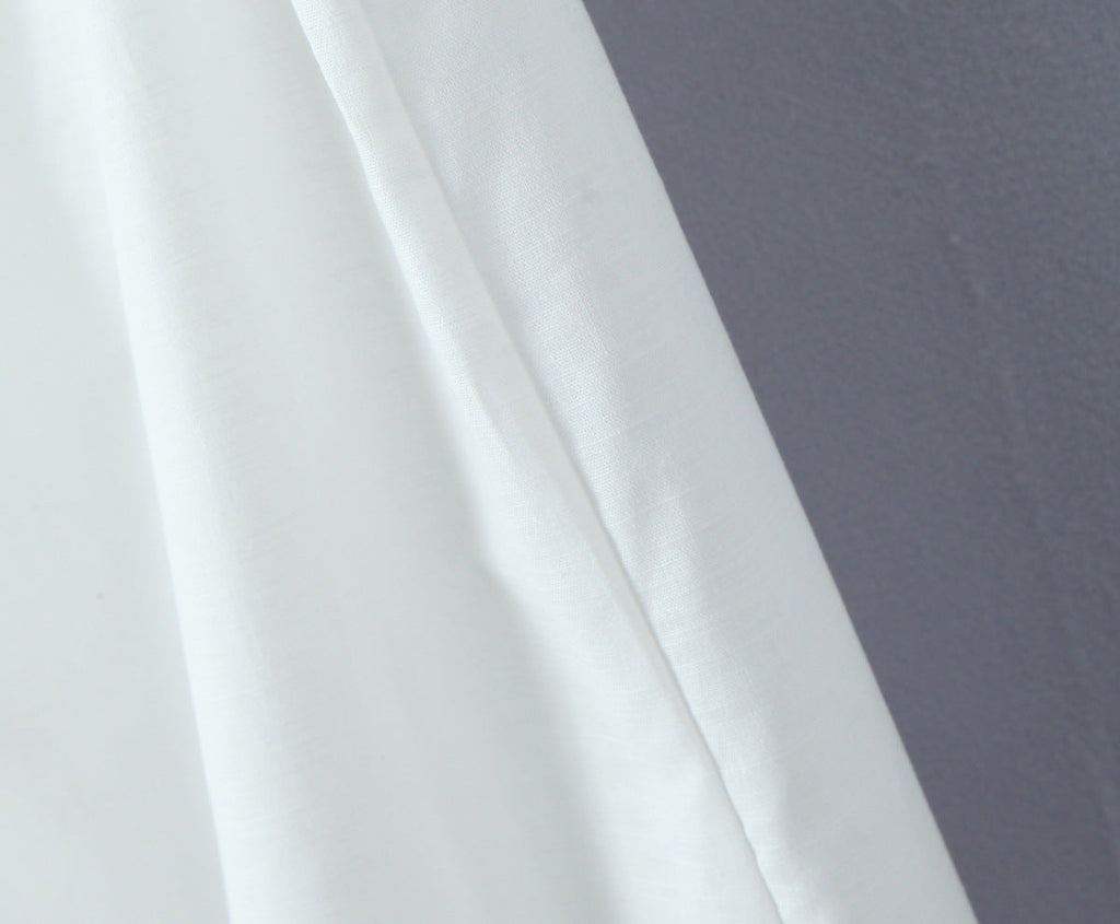 White – Sleeveless Cardigan Dress