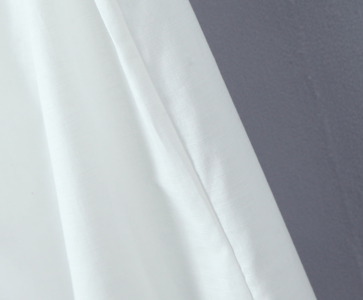 White – Sleeveless Cardigan Dress