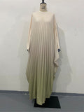 Summer Dress Gradient Slimming One Sleeve Midi Dress Dress