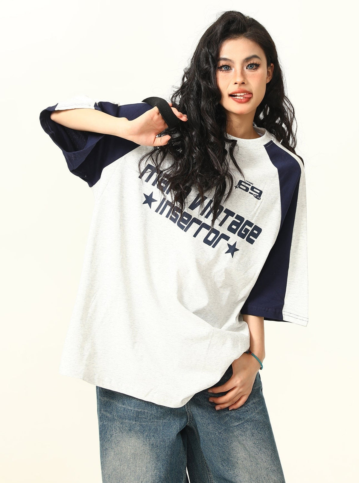 -style Raglan T-shirt