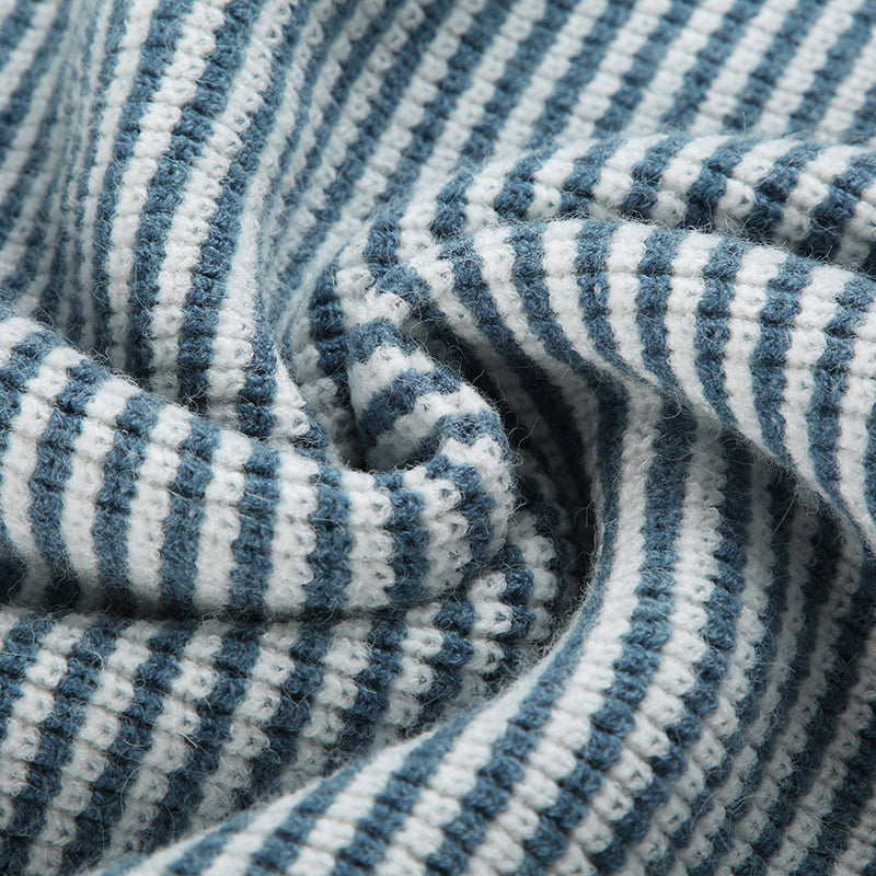 Nura Striped Off-shoulder Sweater