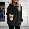 Autumn Winter Clothing Long Sleeve Hooded Color Hoodie Cardigan Coat