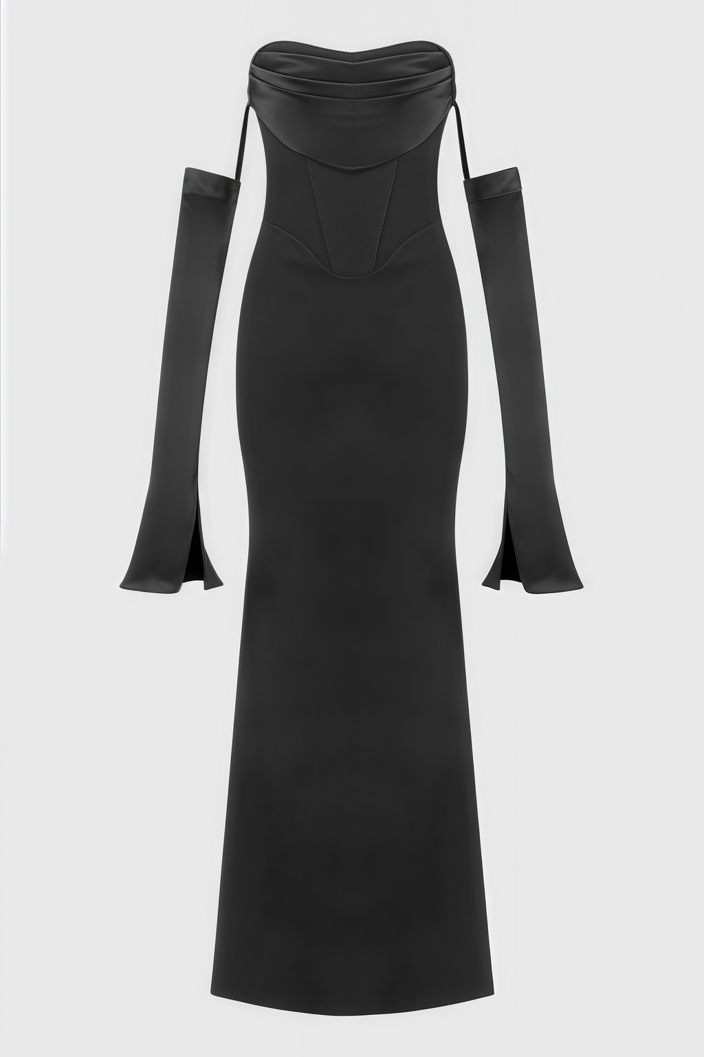 Justa One Shoulder Long Sleeve Maxi Dress