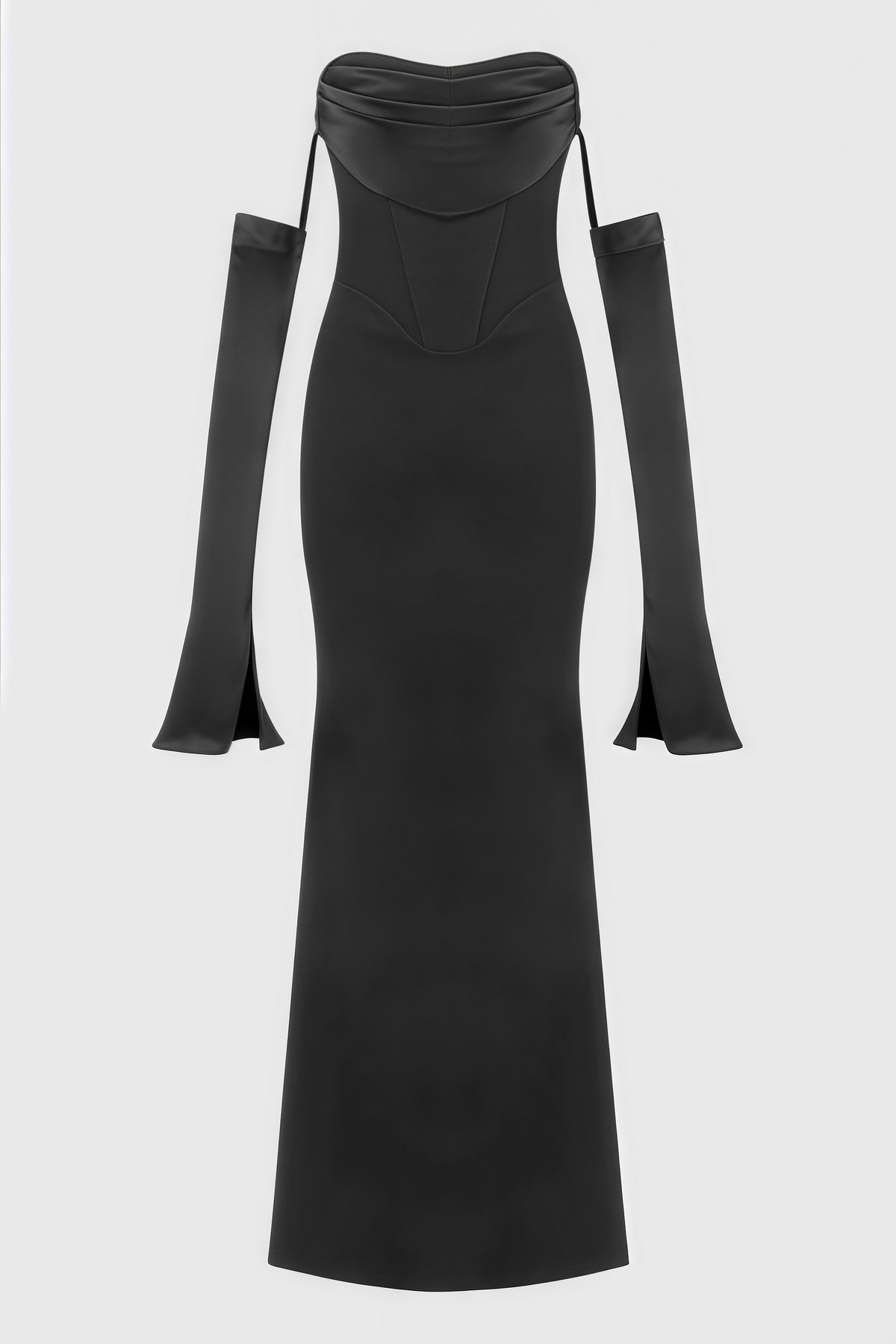 Justa One Shoulder Long Sleeve Maxi Dress