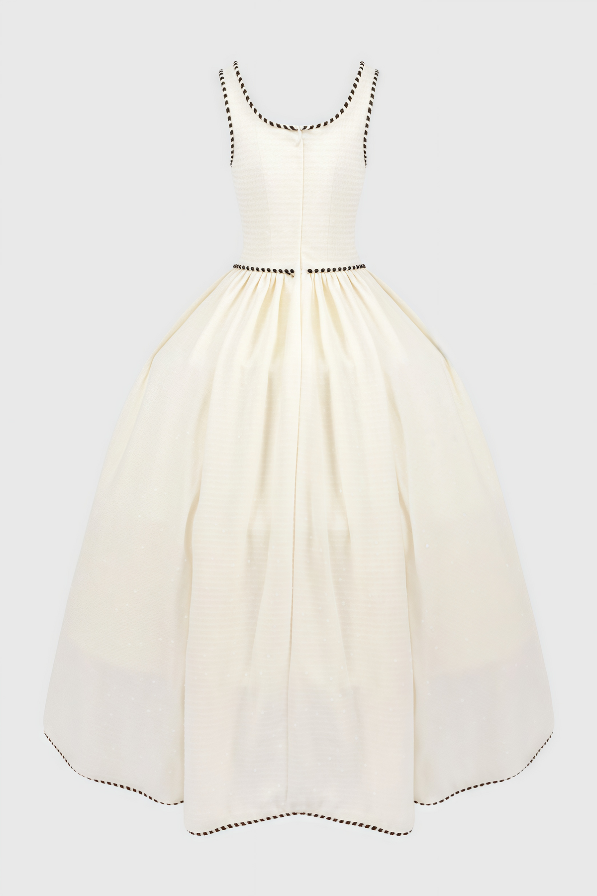 Pavoed Halter Puff Maxi Dress