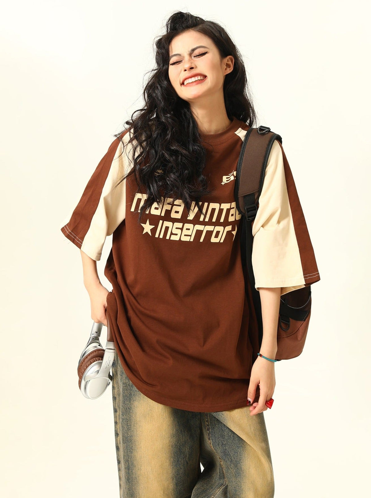 -style Raglan T-shirt