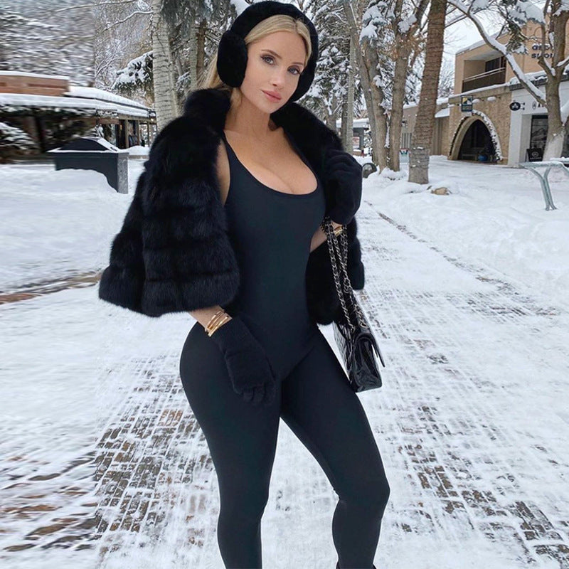 Suspender Jumpsuit Tight Yoga Jumpsuit Slim Fit Clothing Spring Summer Outerwear Yoga Clothes