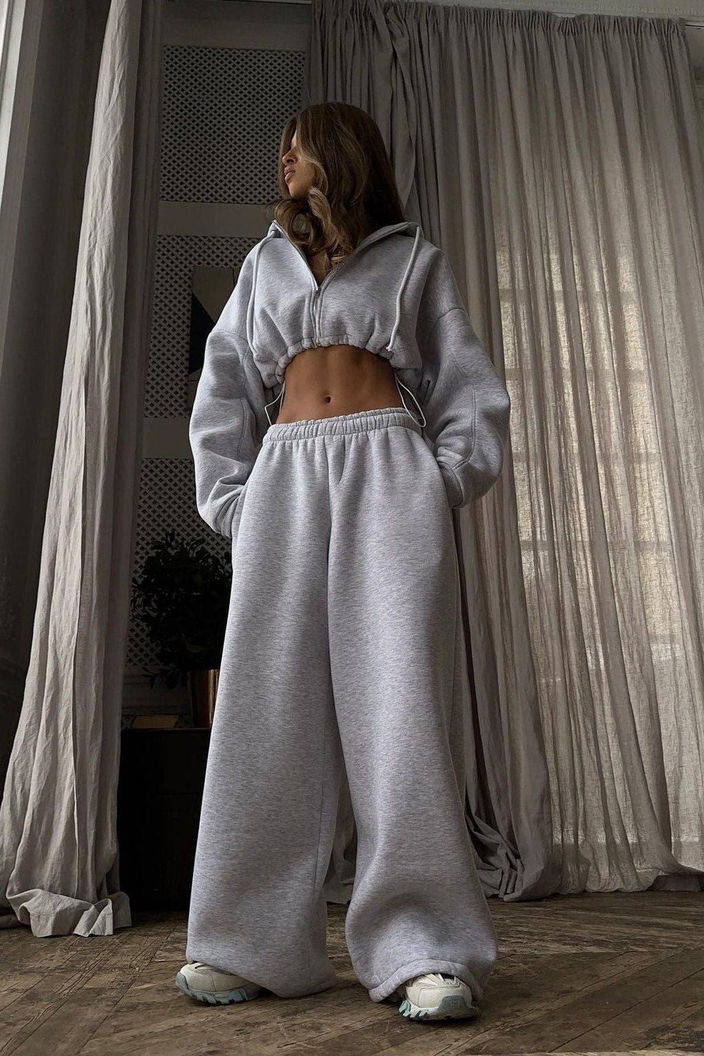 Two-piece Loose Sweater Suit