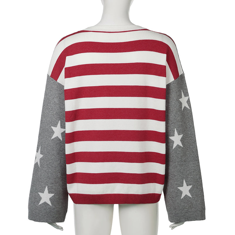 Meryem Off-shoulder Star Sweater