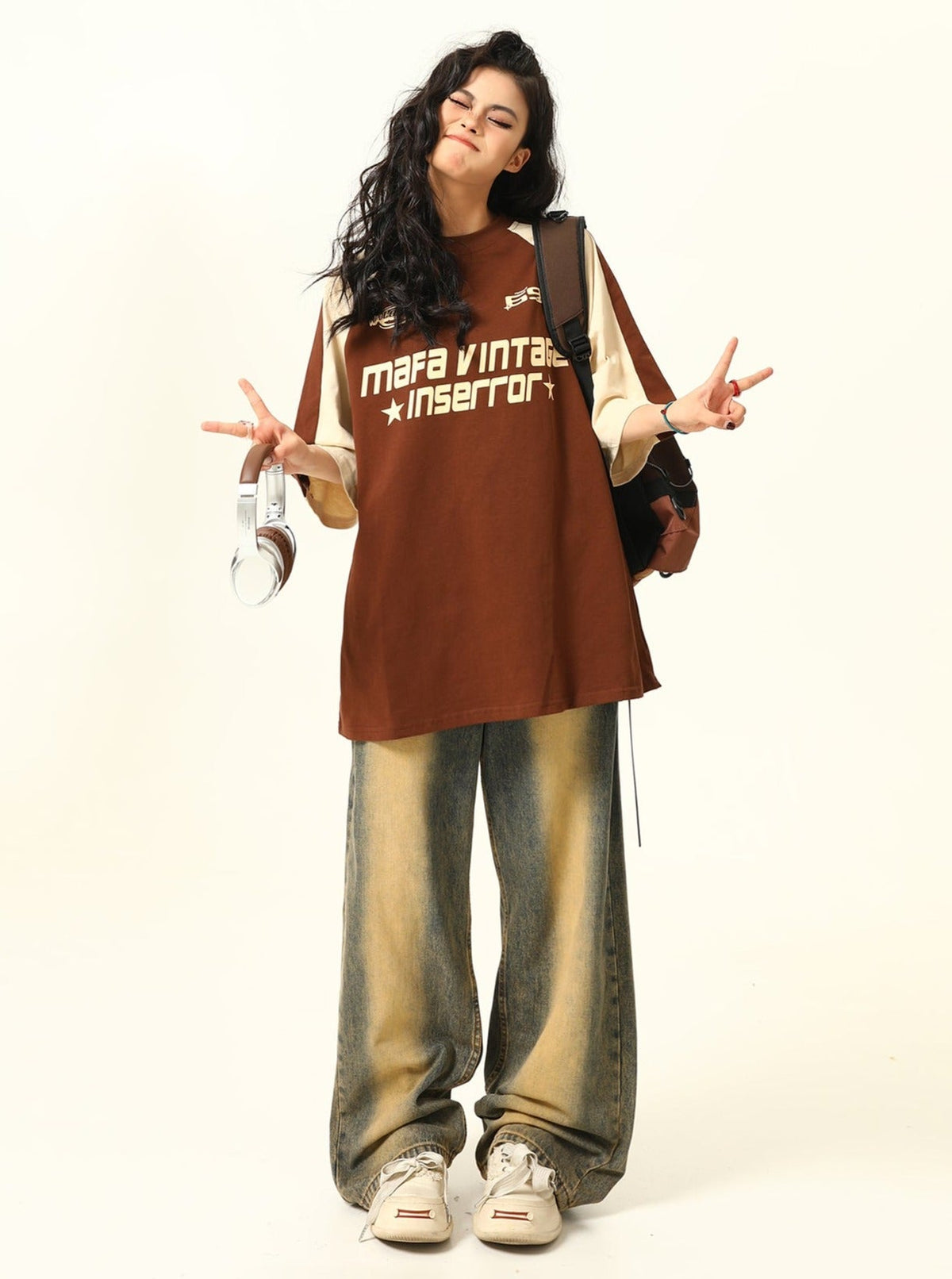 -style Raglan T-shirt