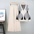 Apricot - Knitted Cardigan Two Piece Set