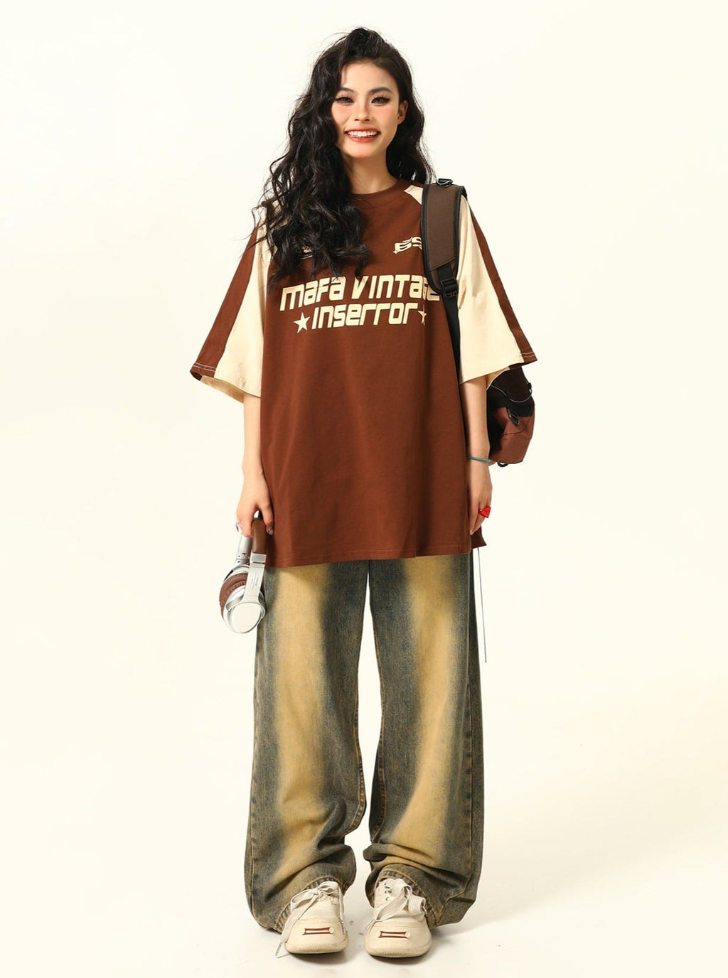 -style Raglan T-shirt