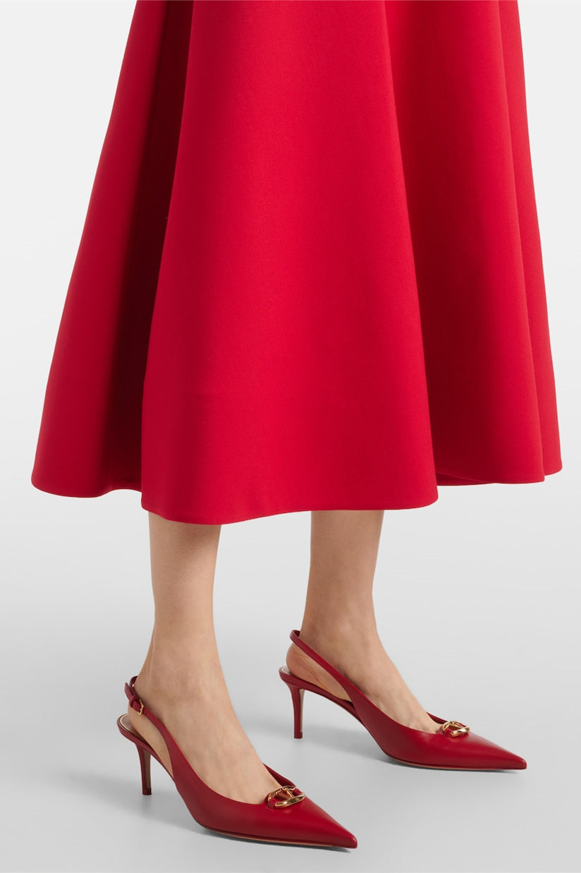 Roxanne Embellished Round Neck Midi Dress