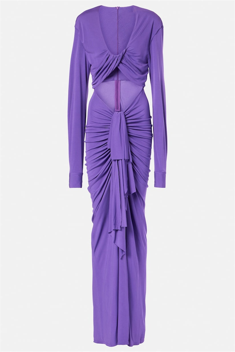 Donna Cut Out Drape Maxi Dress