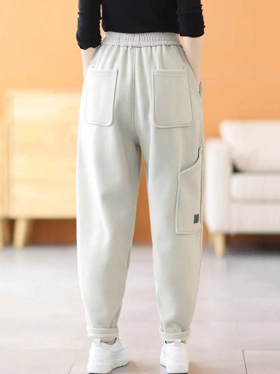 Fleece-lined Harem Pants