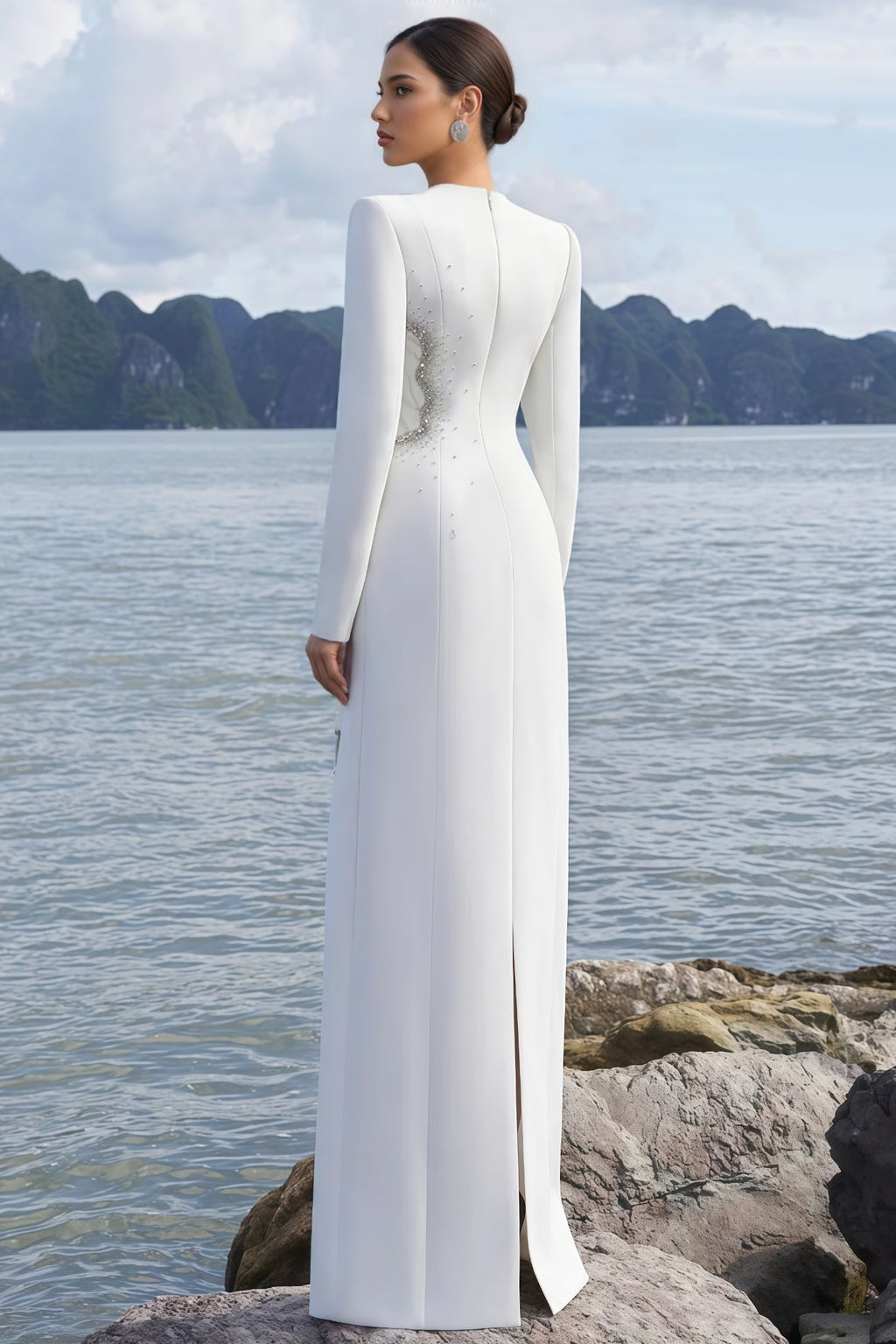 Lalie Crystal Embellished Maxi Dress