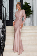 Amanda Long Sleeve Twist Front Maxi Dress