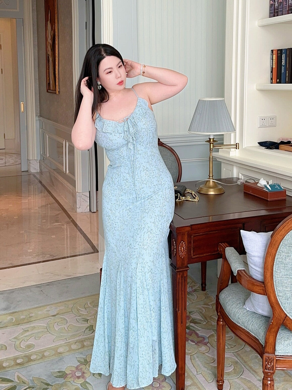 Romantic Mermaid Dress Plus-size No Cardigan
