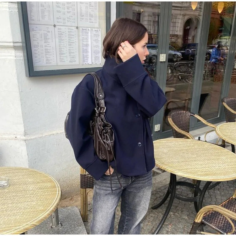 Stylish Versatile Jacket Stand-collar Classic Mature Autumn Coat Trend Edgy High-quality Street Wear