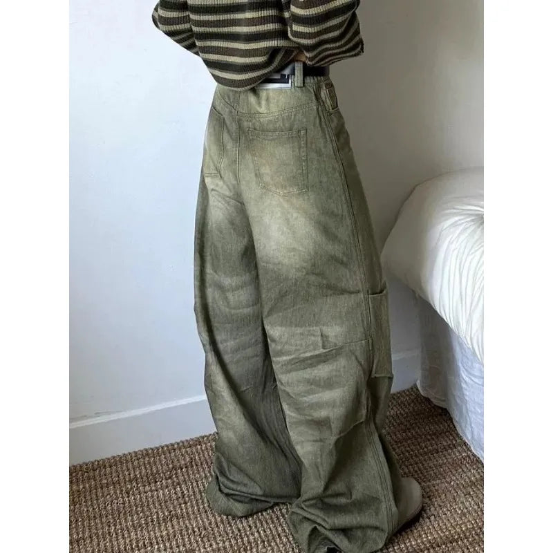 Y2k Oversized Jeans Woman Streewear Baggy Harajuku Denim Pants Spring Korean Causal Trousers Aesthetic