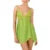 Fairy Dress Green Lace Spaghetti Strap Sleeveless Mesh a Line Mini Dress Halloween Cosplay Costume Clubwear